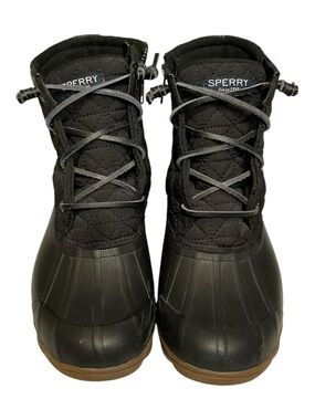 SPERRY Women’s Black Saltwater Boots Size 7